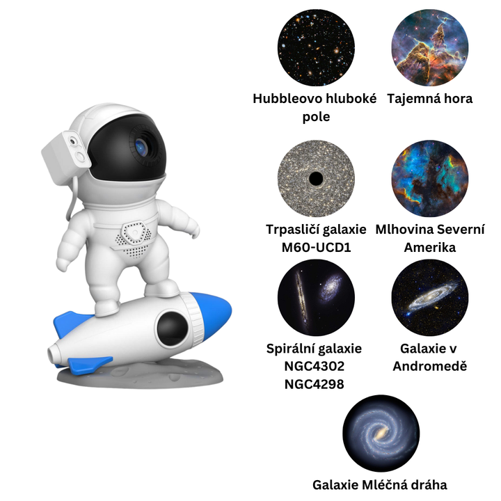 Doplňující sada kazet pro projektor galaxie ve stylu kosmonauta  (4. generace) | 7 kazet se snímky v HD kvalitě