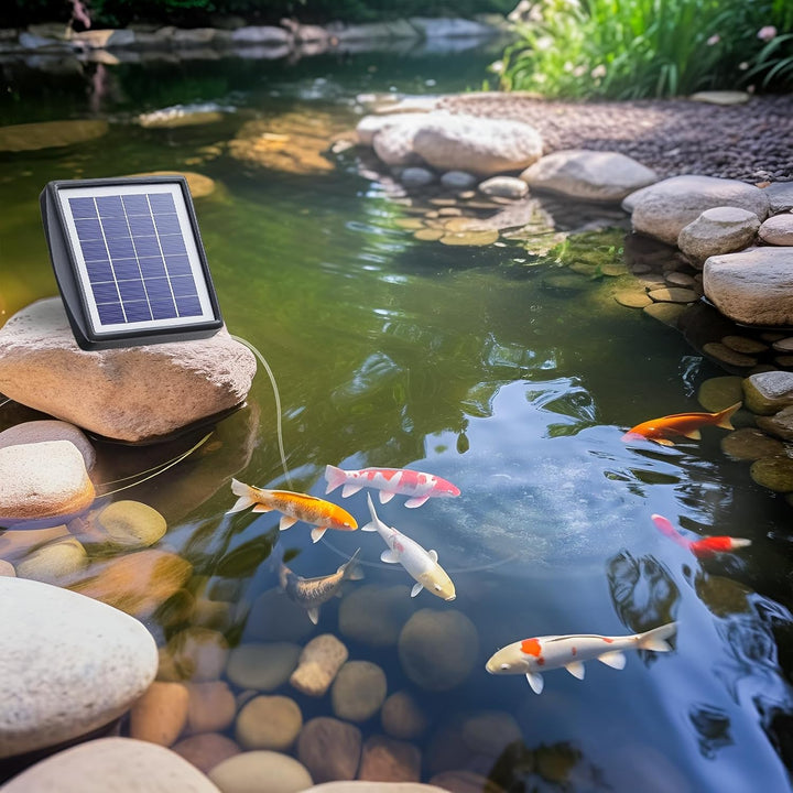 PChero Solar Pond Aerator – 2200 mAh Battery, 2 Modes, 2 W