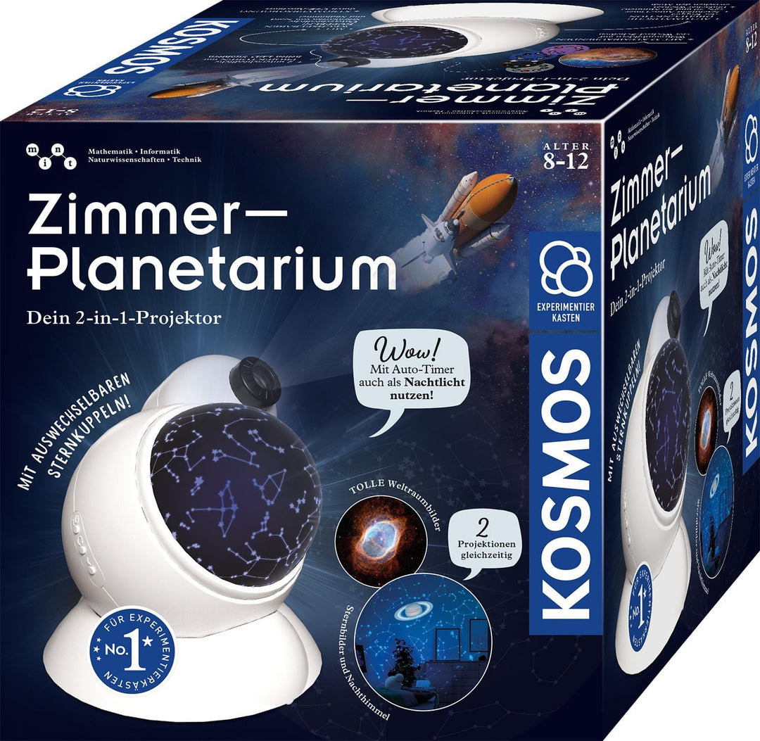 KOSMOS Home planetarium with dual projector | 32 space images, starry sky maps