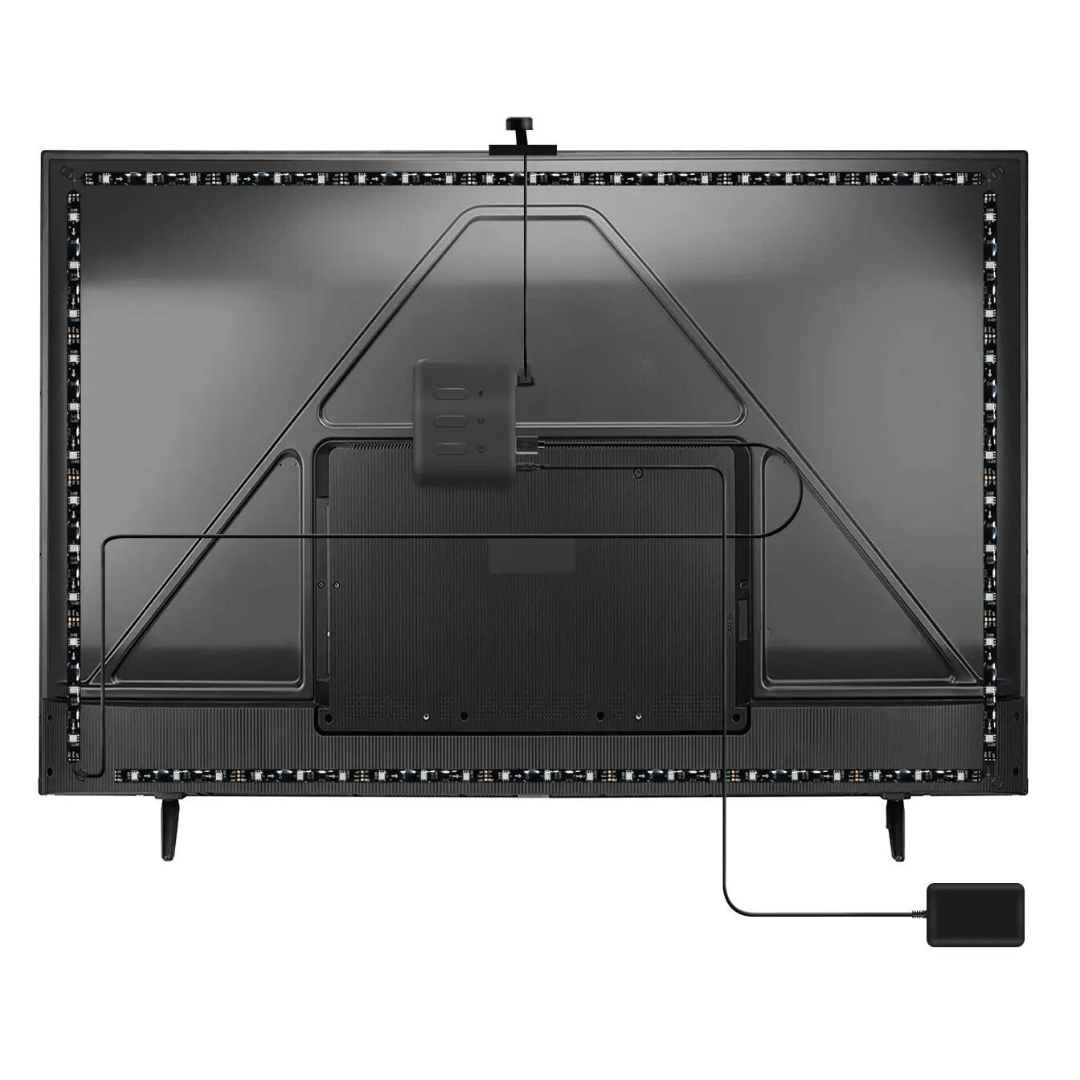 Smart LED backlight for TV with camera | RGBIC LED strip