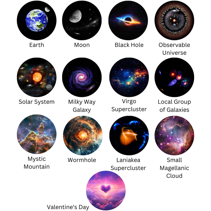 Projektor galaxie (PRO) | Otthoni planetárium - 13 kazetta és távirányító