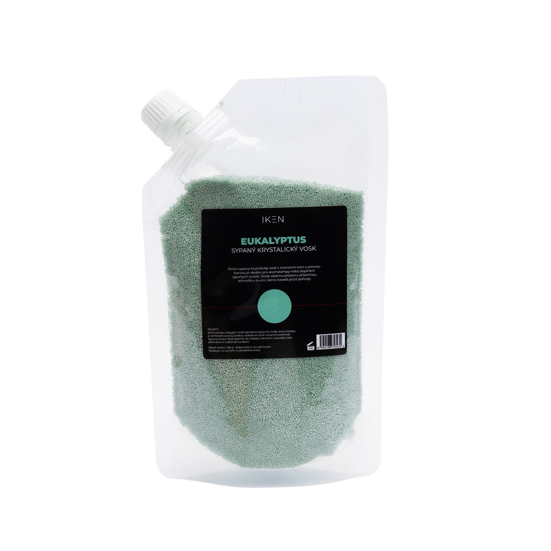 Sypaný krystalický vosk 250g | Pro aromalampy a sypané svíčky, Eukalyptus