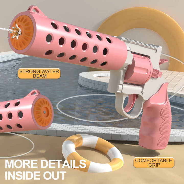REVOLVER Electric water pistol | 1.2L magazine, 6–8m range, automatic shooting