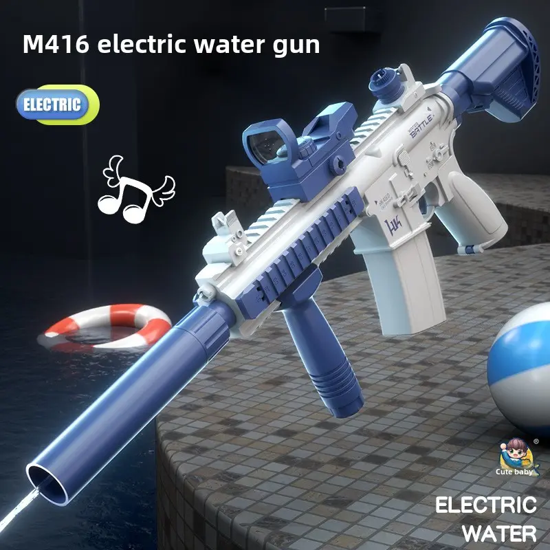 M416 Elektromos vízipisztoly gyerekeknek | Beépített 370 ml-es tartály