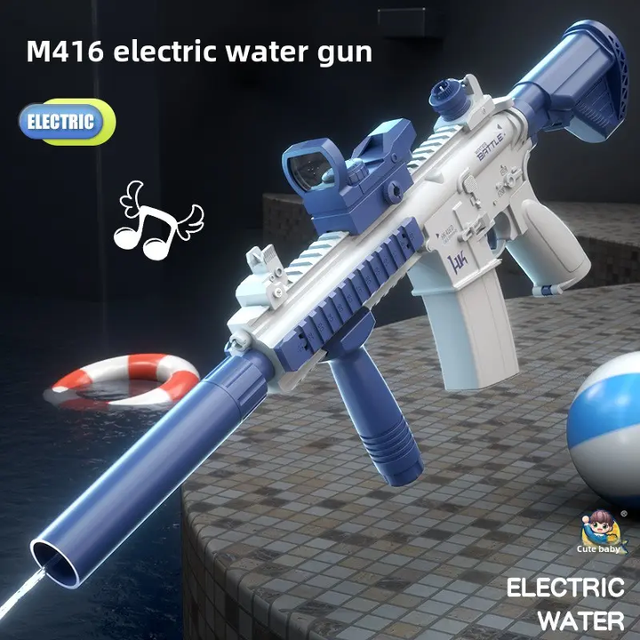M416 Elektromos vízipisztoly gyerekeknek | Beépített 370 ml-es tartály