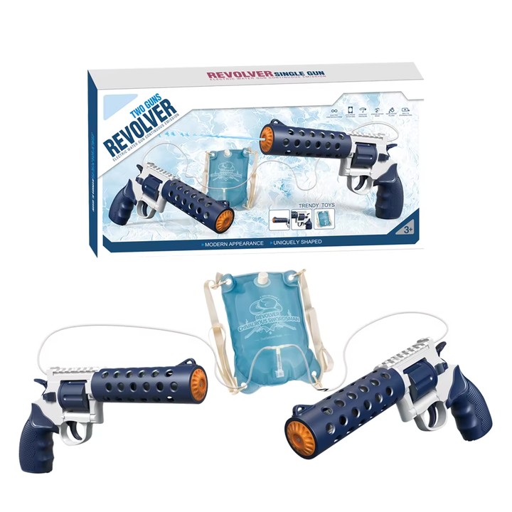 REVOLVER Electric water pistol | 1.2L magazine, 6–8m range, automatic shooting
