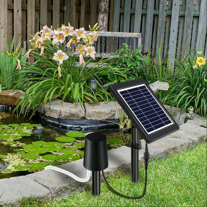 Fapiere Solar pond aerator 4 W - with 2200 mAh battery, 3 operating modes