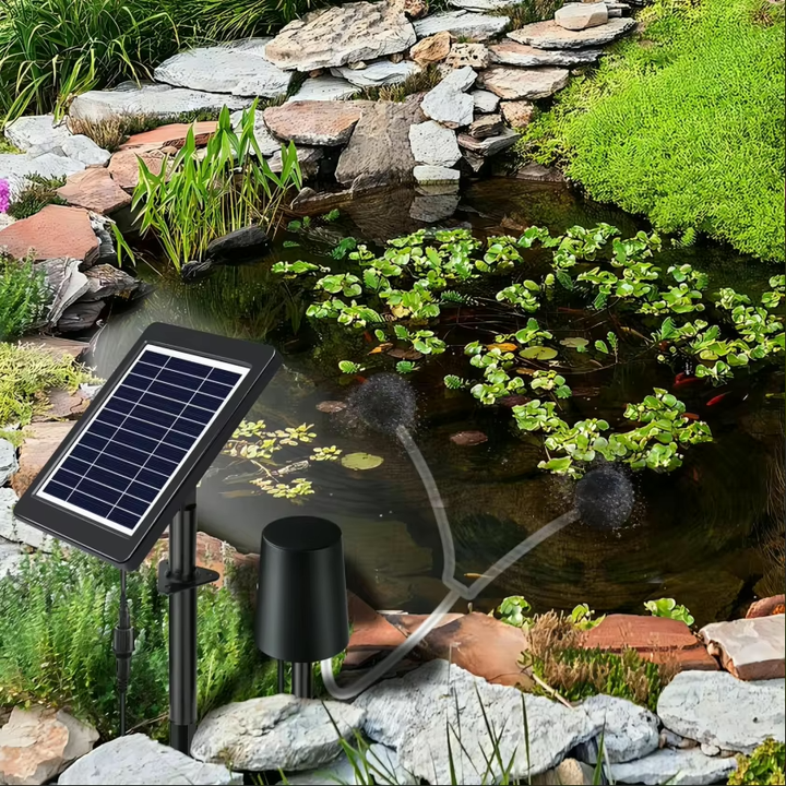 Fapiere Solar pond aerator 4 W - with 2200 mAh battery, 3 operating modes