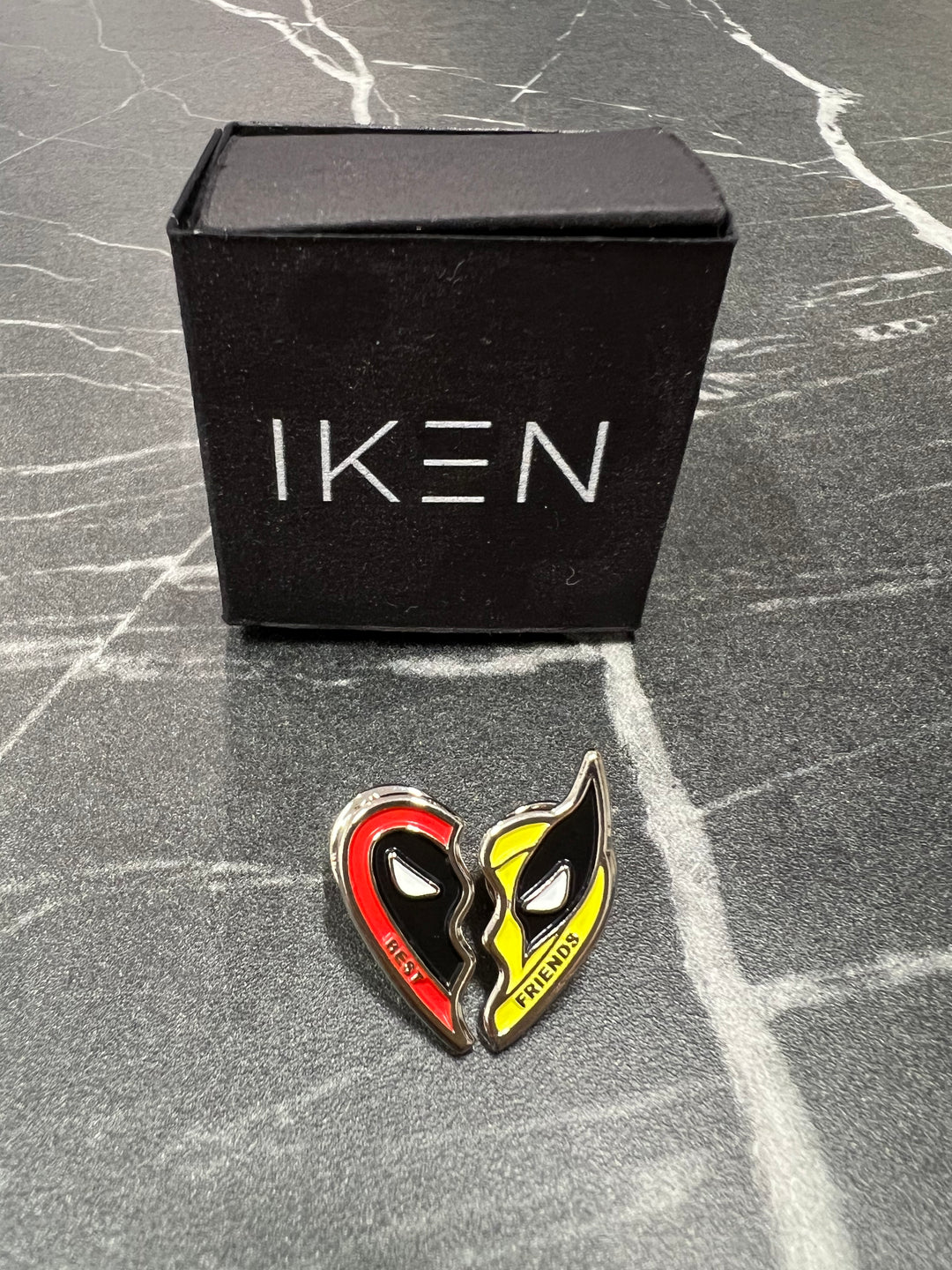 Deadpool & Wolverine Pin Clasp Brooch | Handmade from silver zinc