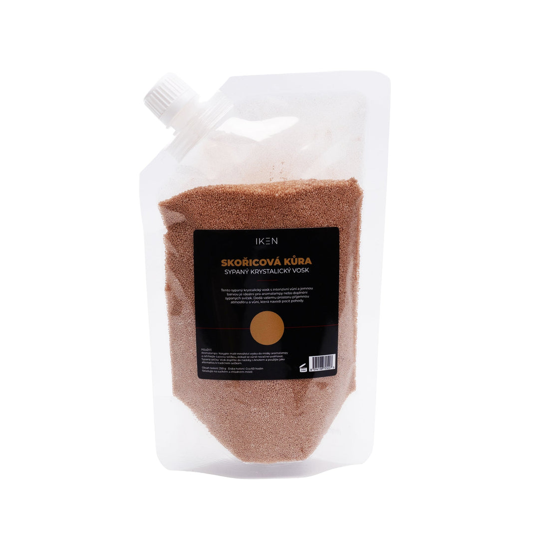 Sypaný krystalický vosk 250g | Pro aromalampy a sypané svíčky, Skořicová kůra
