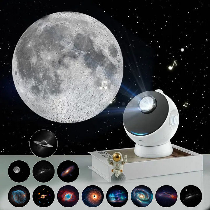 Projektor galaxie se simulací padající hvězdy | Domácí planetárium pro děti i dospělé