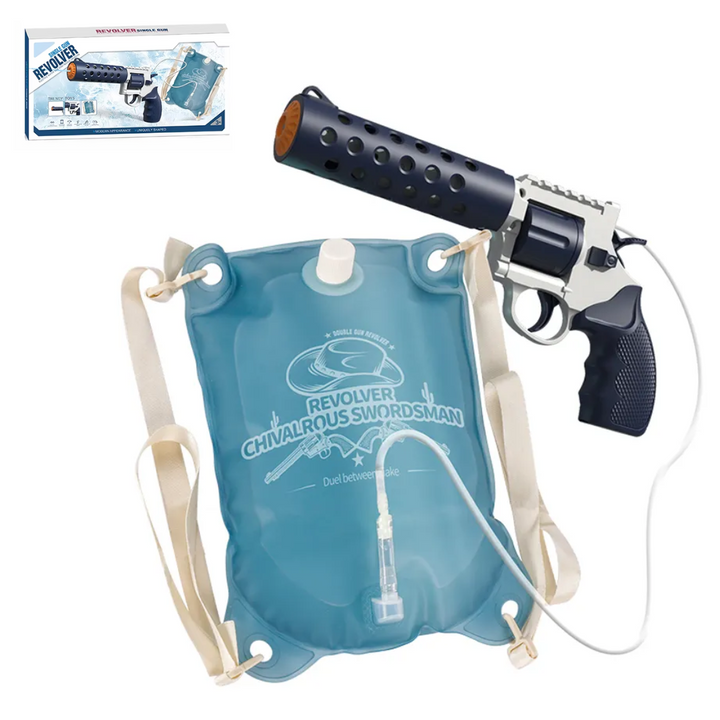 REVOLVER Electric water pistol | 1.2L magazine, 6–8m range, automatic shooting