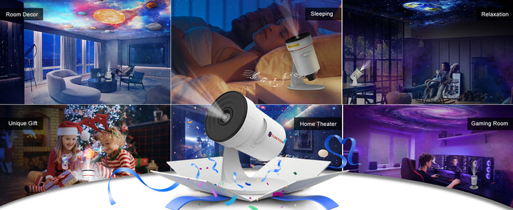 Galaxy Projector 8th Generation - 10 cartridges with 4K quality images