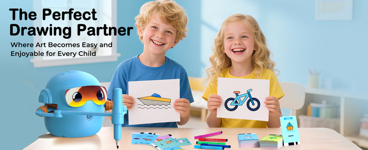 Thinkaroo Kreslící robot pro děti – interaktivní výuková hračka s hudbou a 100 kartami