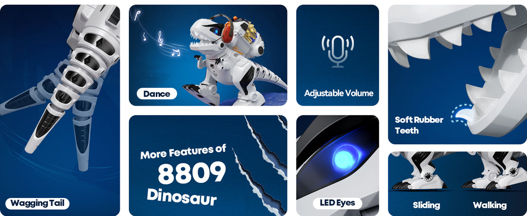 Ruko 8809 Interaktivní robotický dinosaurus T-Rex s dálkovým ovládáním