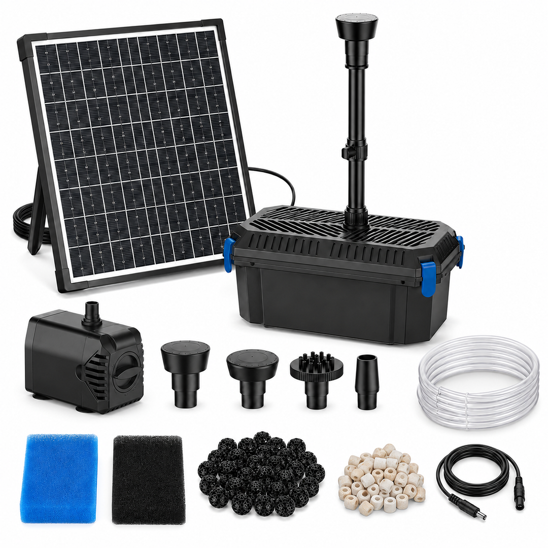 Solární jezírkový filtr s čerpadlem FA201 - 20 W panel, průtok 875 l/h, biologická filtrace