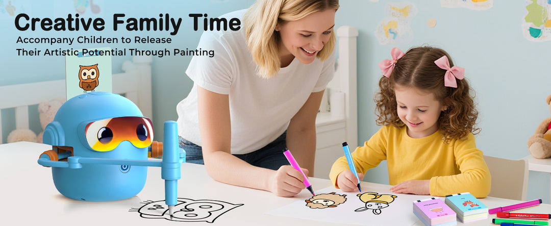 Thinkaroo Kreslící robot pro děti – interaktivní výuková hračka s hudbou a 100 kartami