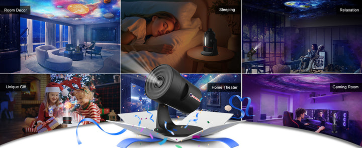 Galaxy Projector 8th Generation - 10 cartridges with 4K quality images