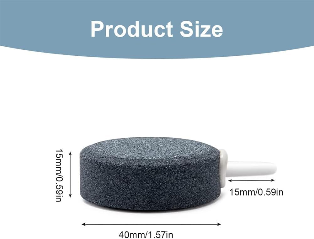 Fapiere Náhradní vzduchovací kameny do jezírka a akvária – 4 ks, průměr 4 cm, silikátové