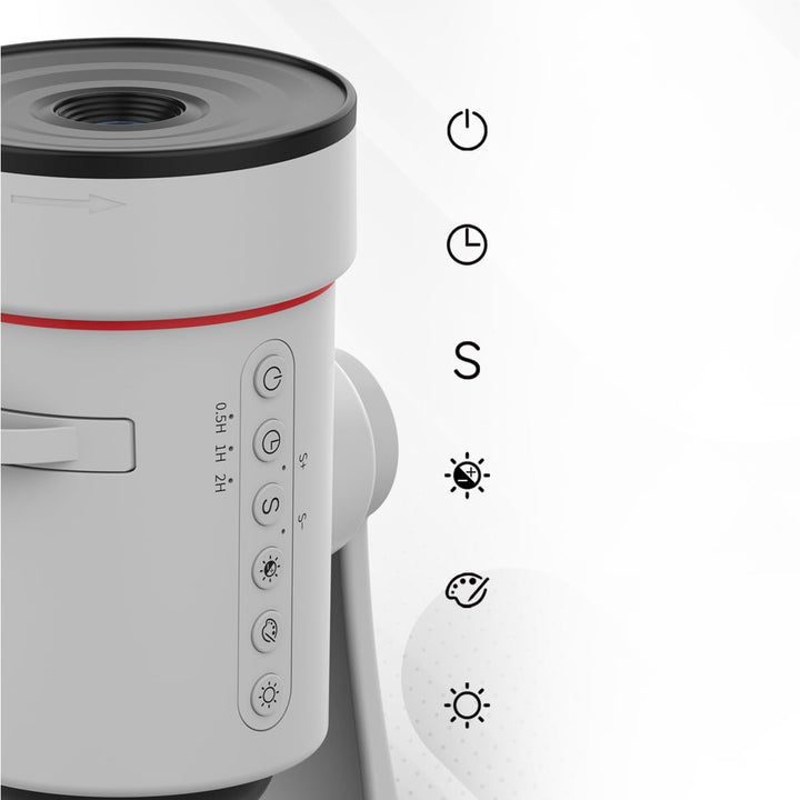 Galaxy Projector with Meteorite Function (8th Generation) - 10 Cartridges with 4K Quality Images