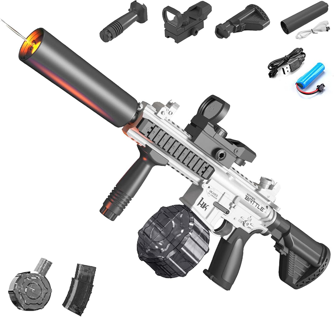 M416 Elektromos vízipisztoly | 10m hatótávolság, 2 tár, automata lövés