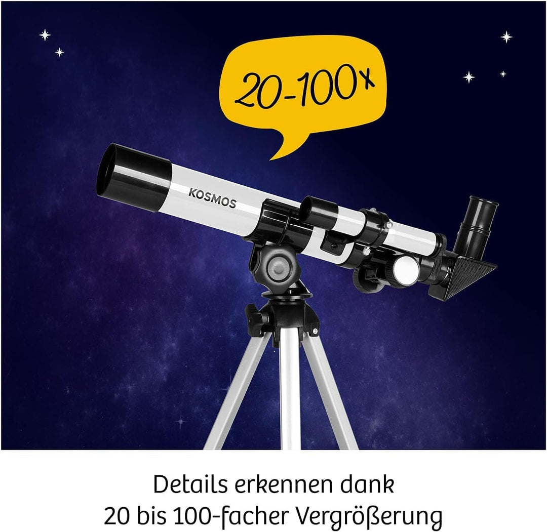 KOSMOS Telescope for children | Up to 100x magnification