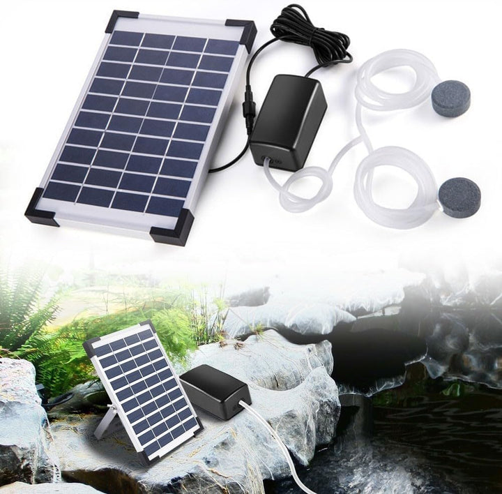 Fapiere Solar Pond Aerator AP206 - 2400 mAh Battery, 2 Modes, 5 W