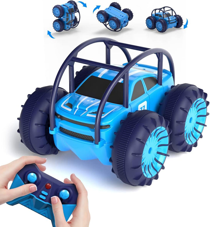MaxTronic RC waterproof stunt car with LED lights and 360° tricks