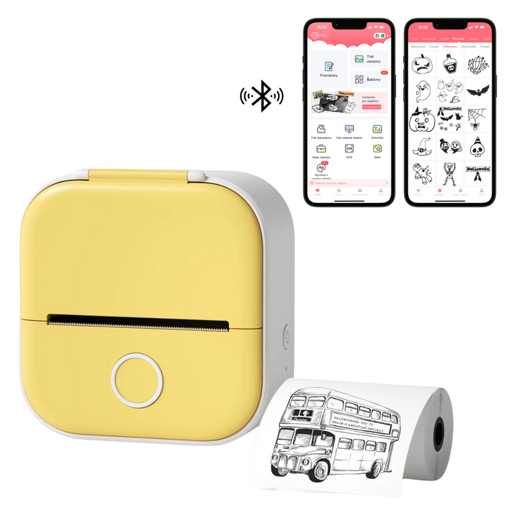 Phomemo T02 Smart Portable Printer | Printing of labels, stickers and images