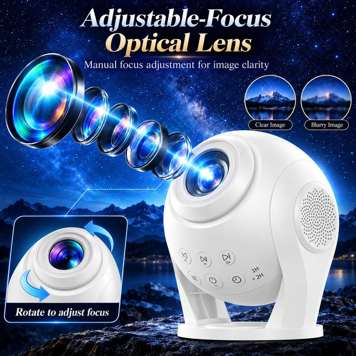Bolong Dynamic Galaxy Projector BL‑VP03 – 100 built-in scenes, sound and remote control
