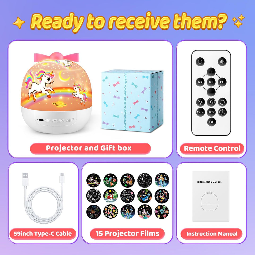 Children's night sky projector with fairy tale themes