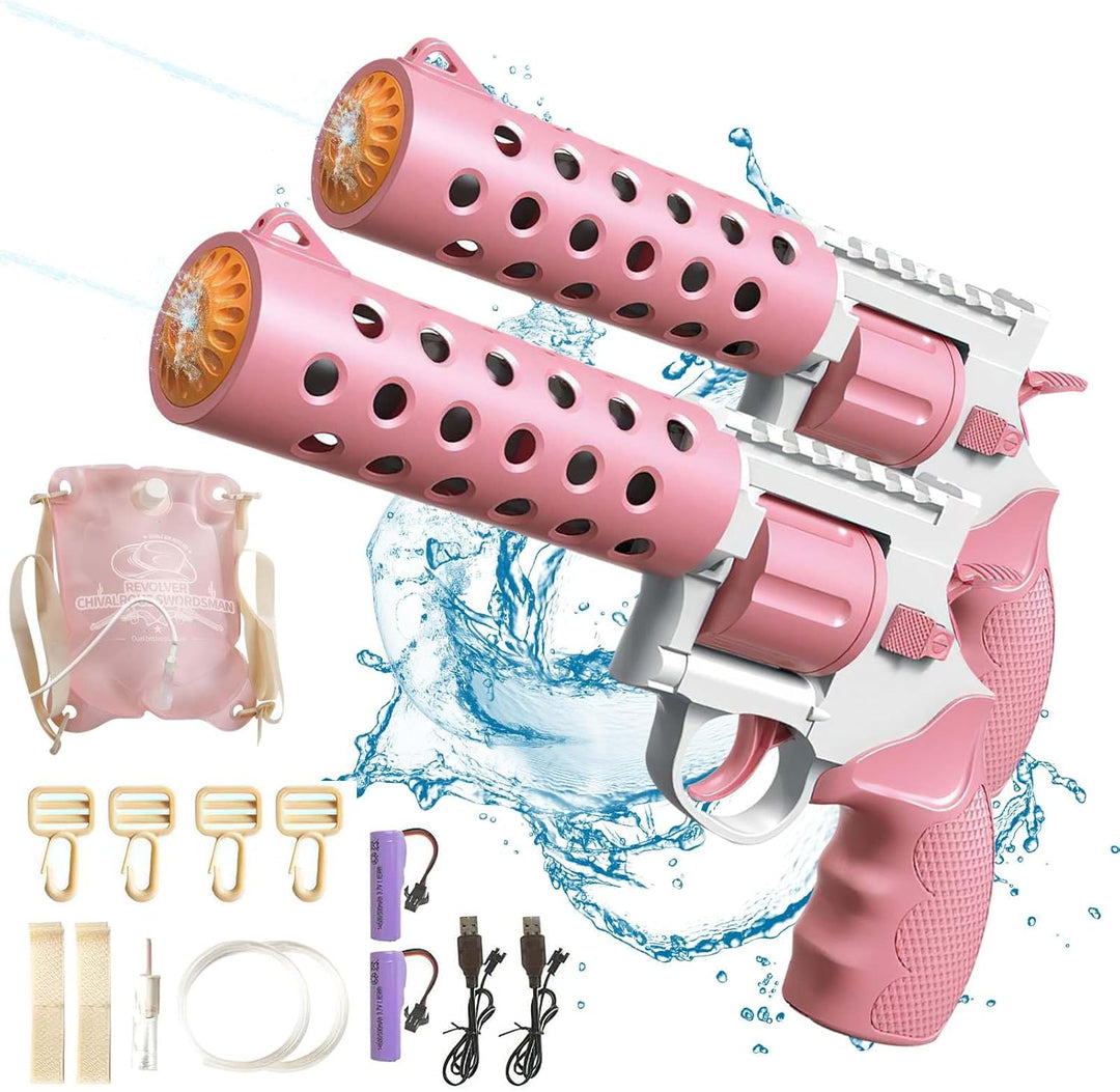 REVOLVER Electric water pistol | 1.2L magazine, 6–8m range, automatic shooting