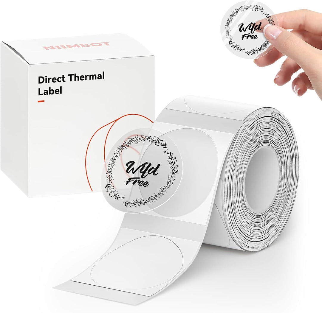 Niimbot átlátszó öntapadós címkék B21, B21S, B1, B3S nyomtatókhoz