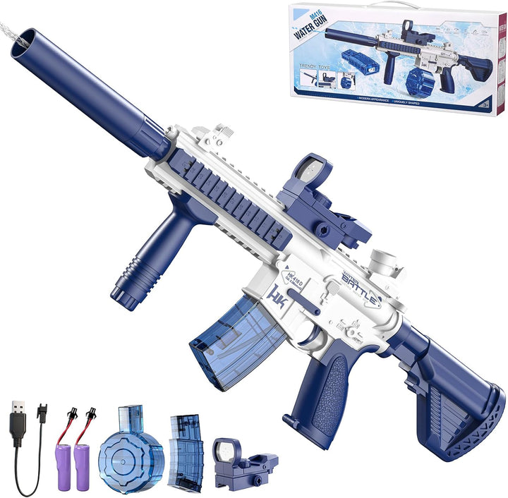 M416 Elektromos vízipisztoly | 10m hatótávolság, 2 tár, automata lövés