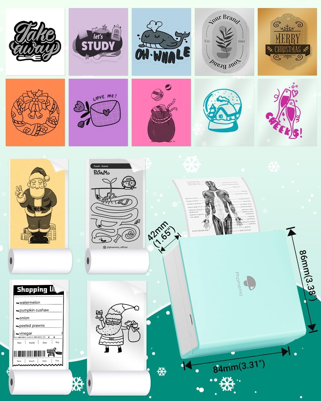 Phomemo M02 Smart Portable Label, Sticker and Picture Printer