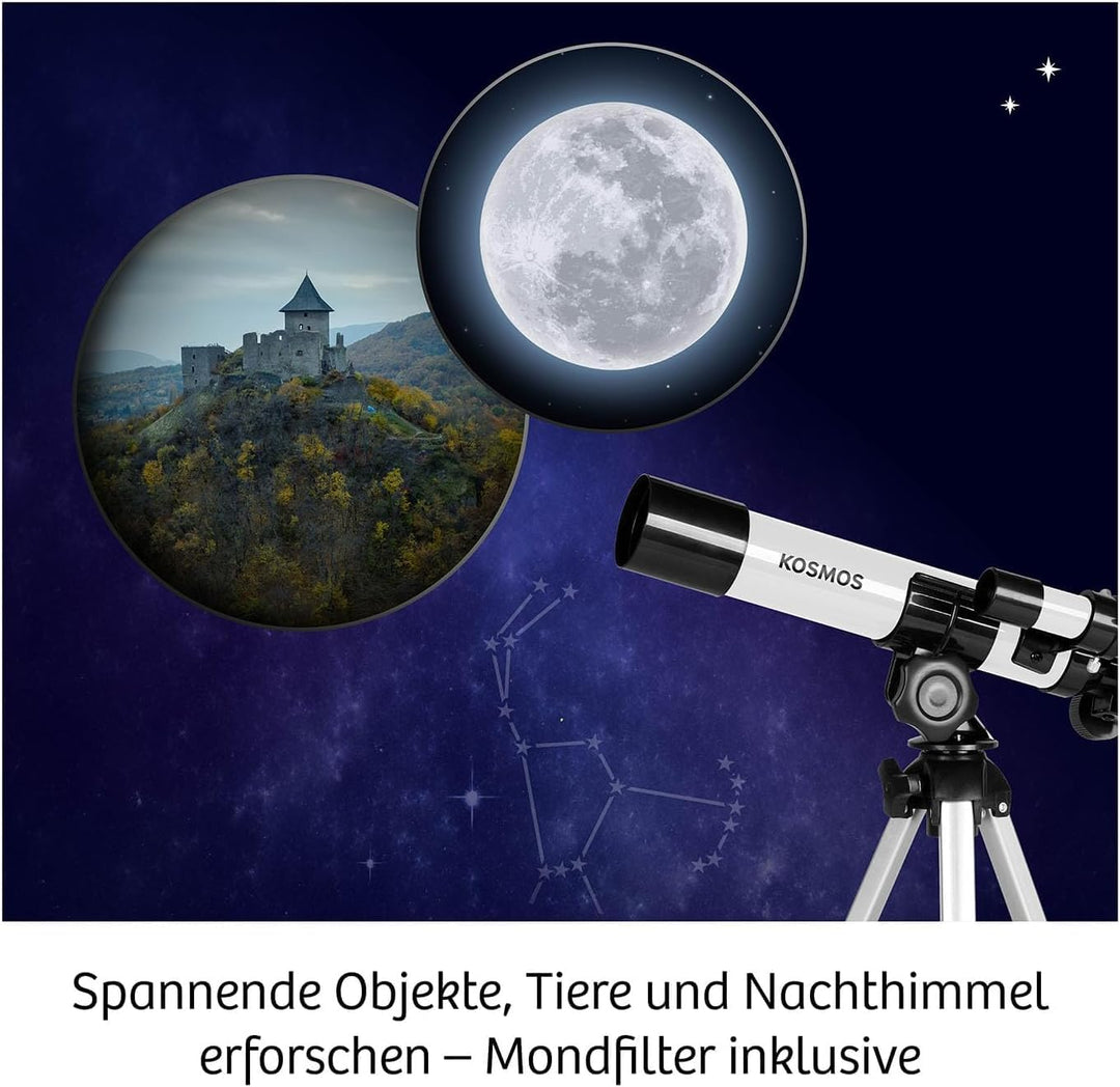 KOSMOS Telescope for children | Up to 100x magnification