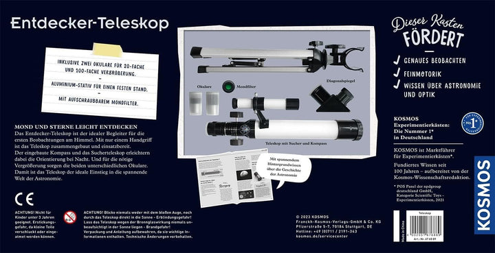 KOSMOS Telescope for children | Up to 100x magnification