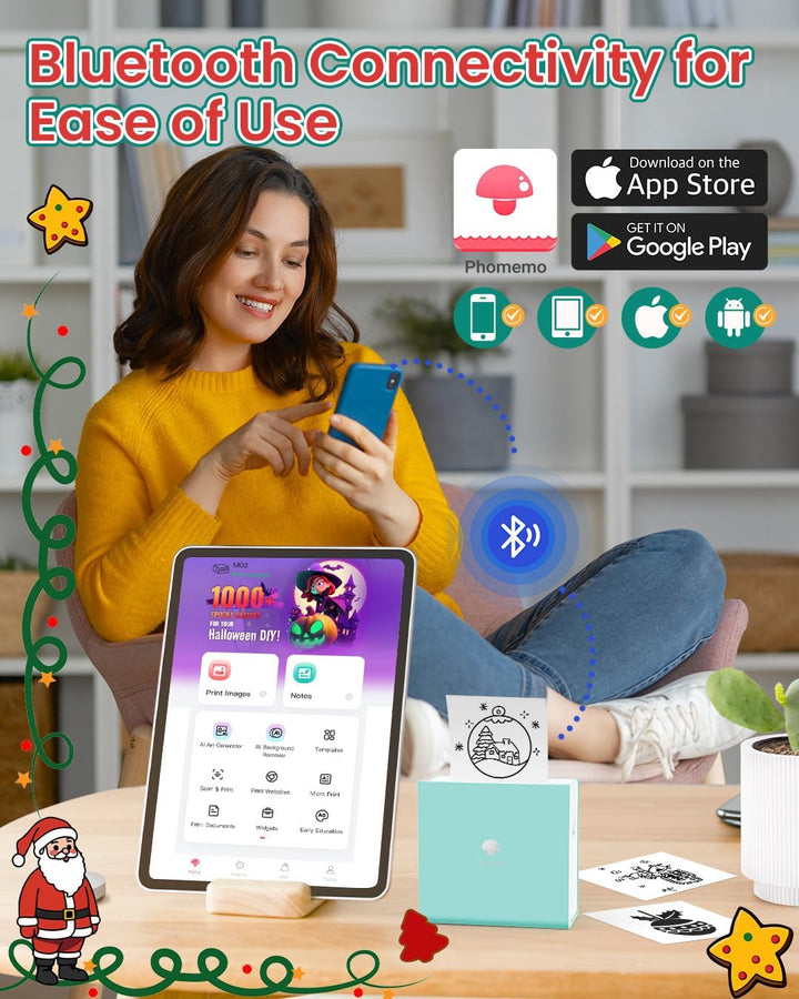 Phomemo M02 Smart Portable Label, Sticker and Picture Printer