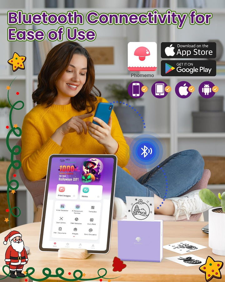 Phomemo M02 Smart Portable Label, Sticker and Picture Printer