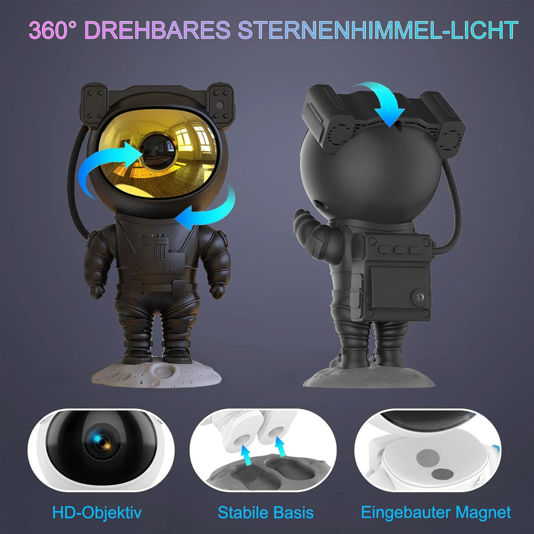 Night sky projector in the form of an astronaut