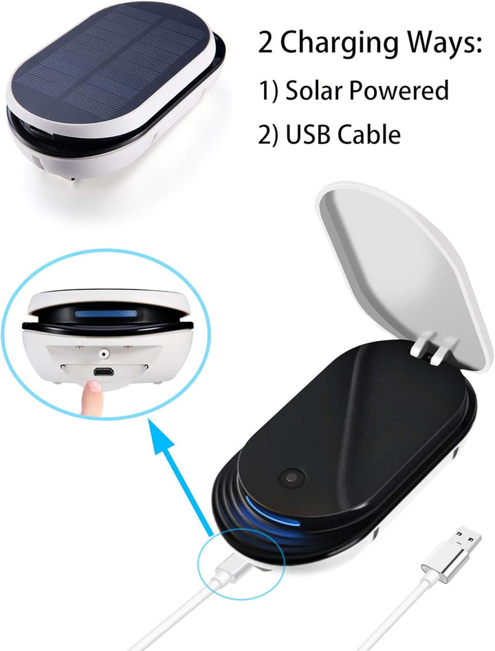 Solární provzdušňovač jezírka AP007 – 3600 mAh baterie, 2 režimy provozu, 1 W panel
