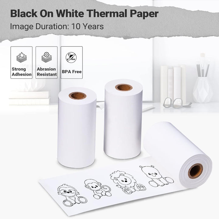 Replacement paper labels for the printer PHOMEMO T02 | 53mm x 6.5m 