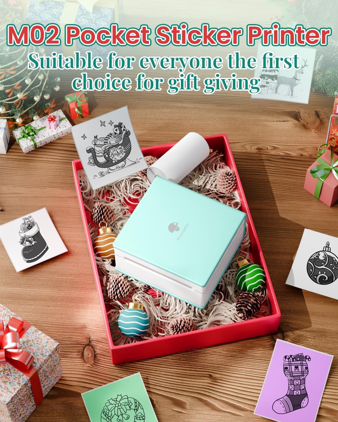 Phomemo M02 Smart Portable Label, Sticker and Picture Printer