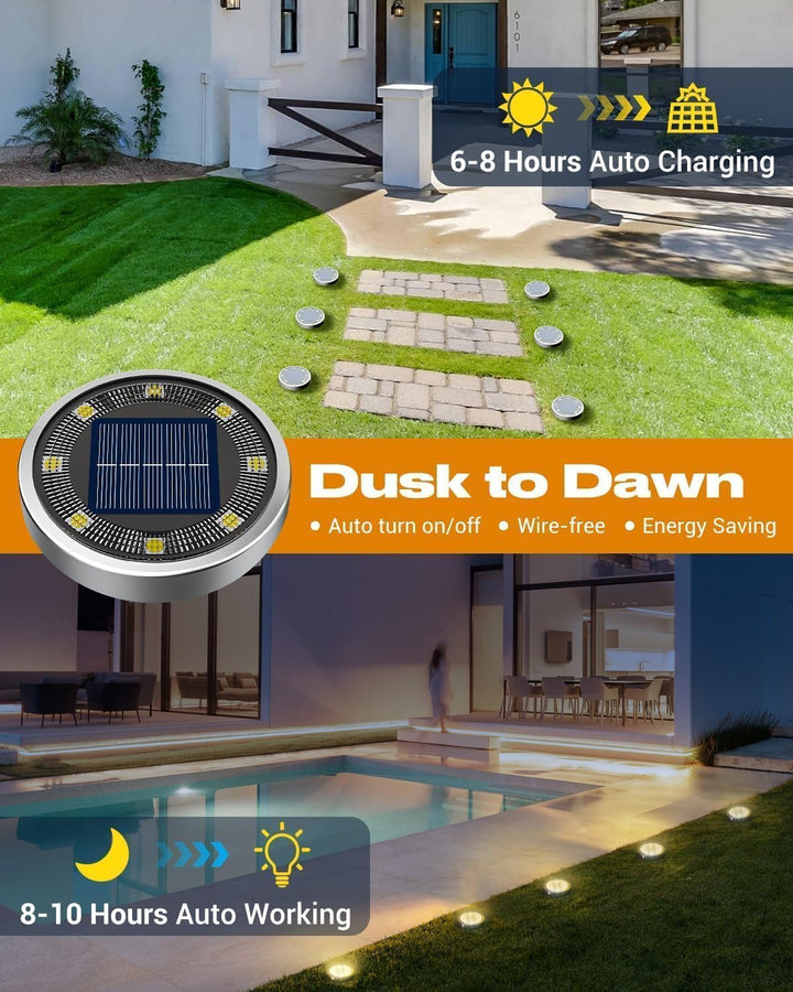 Solar LED garden lights 