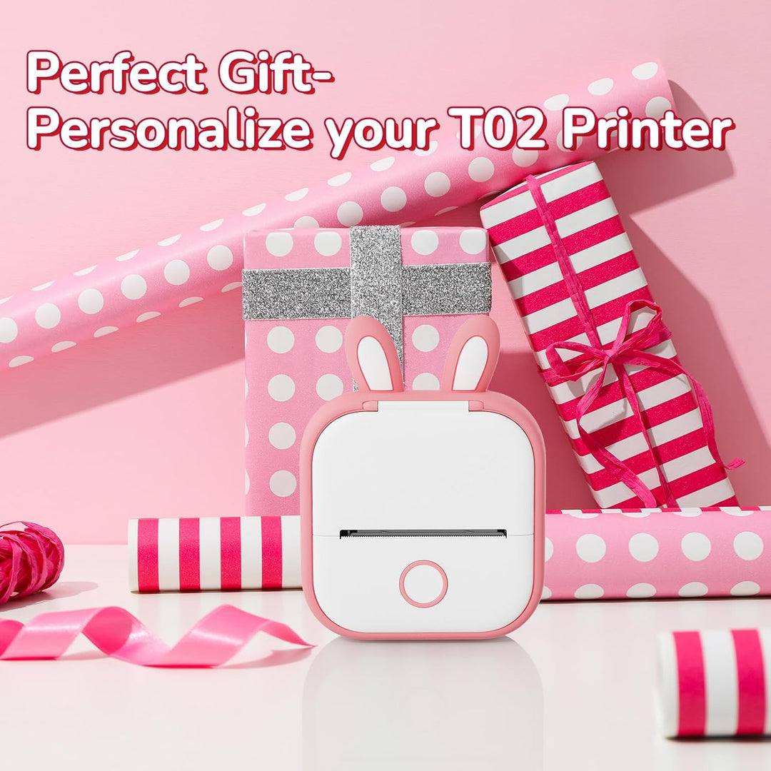 Cover for Phomemo T02 printer in bunny style