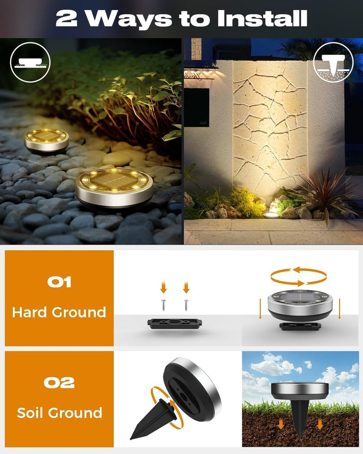 Solar LED garden lights 