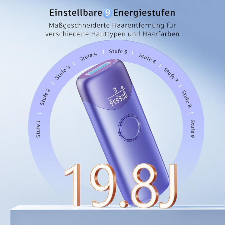 Oupseen 3in1 IPL epilator with cooling function | 9 intensity levels