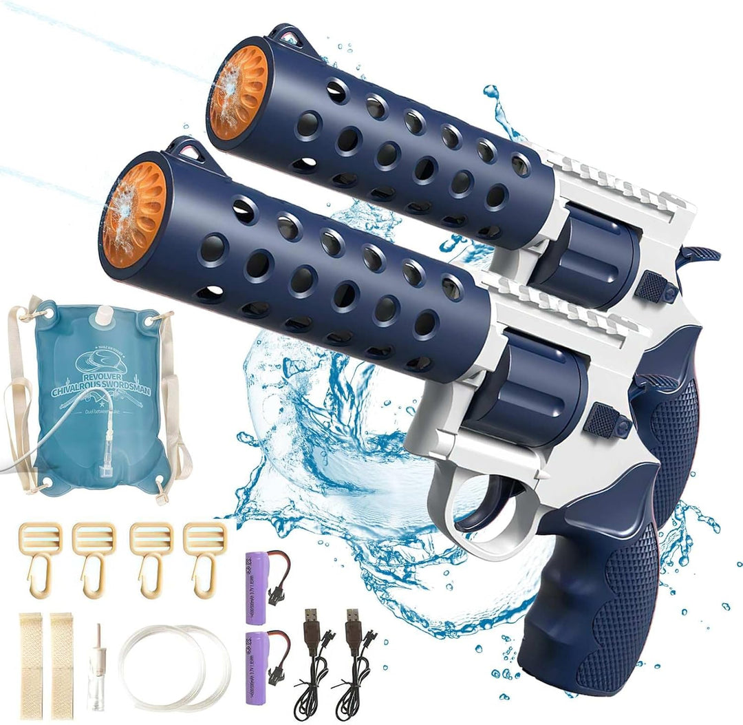 REVOLVER Electric water pistol | 1.2L magazine, 6–8m range, automatic shooting