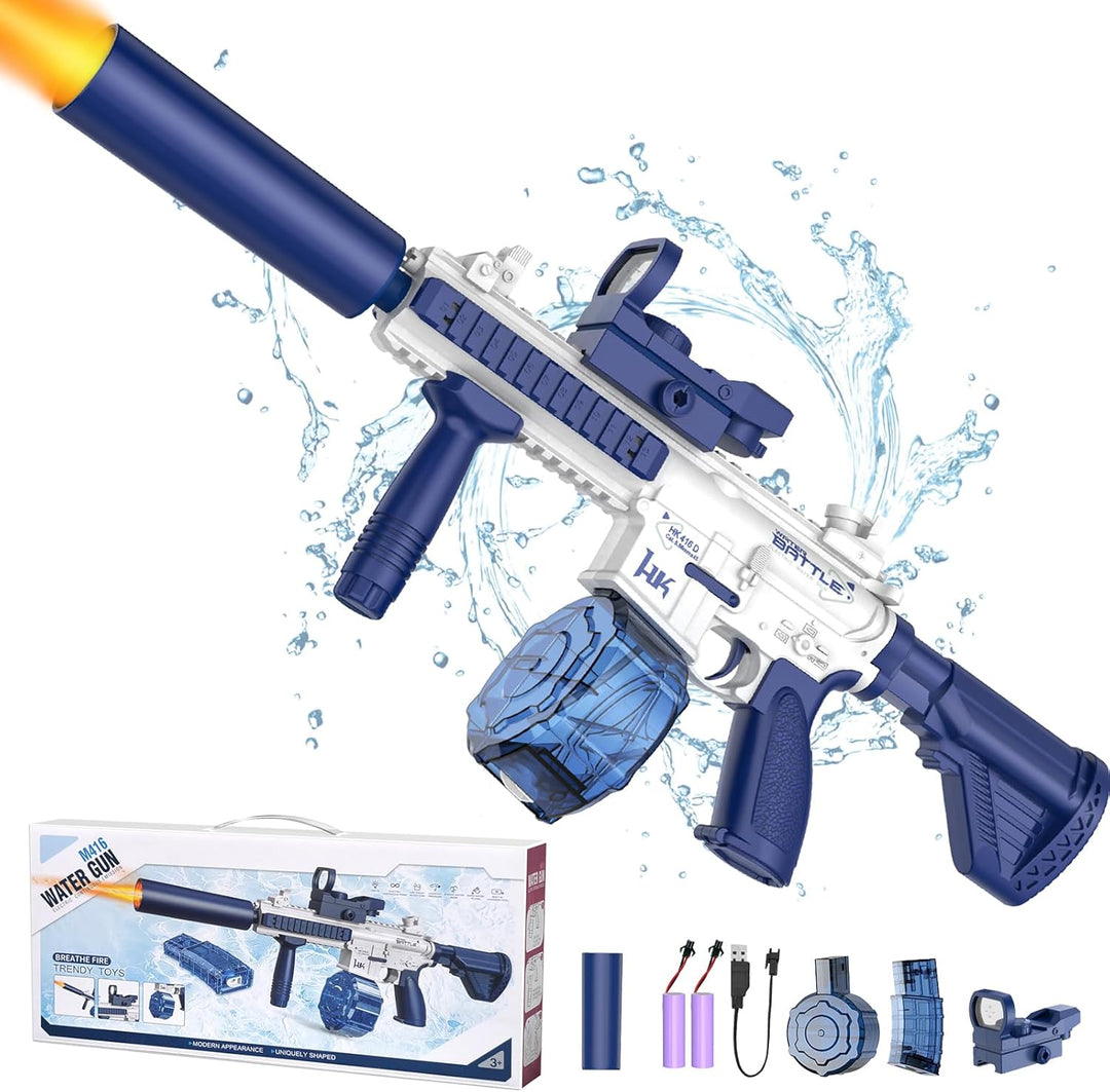 M416 Elektromos vízipisztoly | 10m hatótávolság, 2 tár, automata lövés
