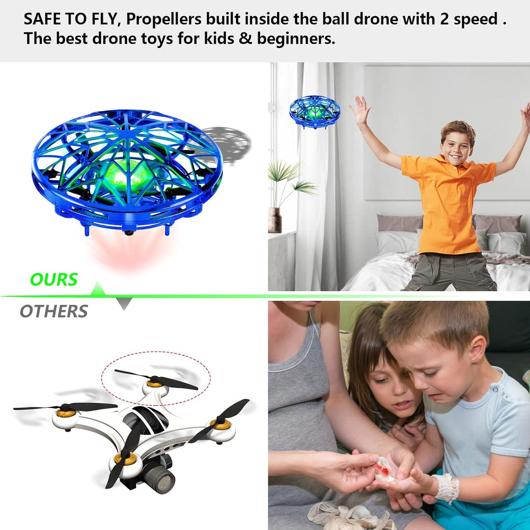 Mini UFO drone for children with touchless control